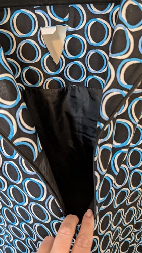NINE WEST Womens Size 18 Sleeveless Retro Print Cotton Blend Keyhole Tank Dress - Picture 5 of 7