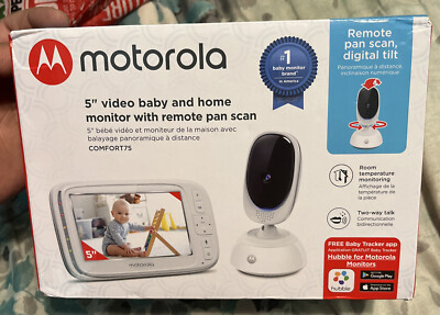 Motorola Comfort75 Wireless Video Baby Monitor NEW In Box 816479016554|
