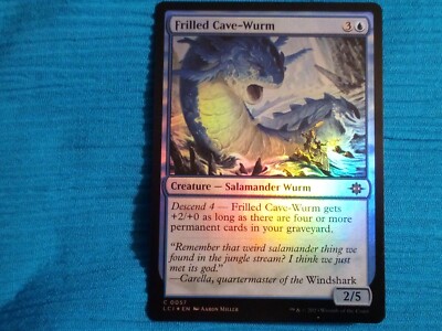 FOIL Frilled Cave-wurm The Lost Caverns of Ixalan MTG MAgic The Gathering