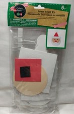 Christmas Decorations Foam Craft Kit Makes 6  Santa  NEW 
