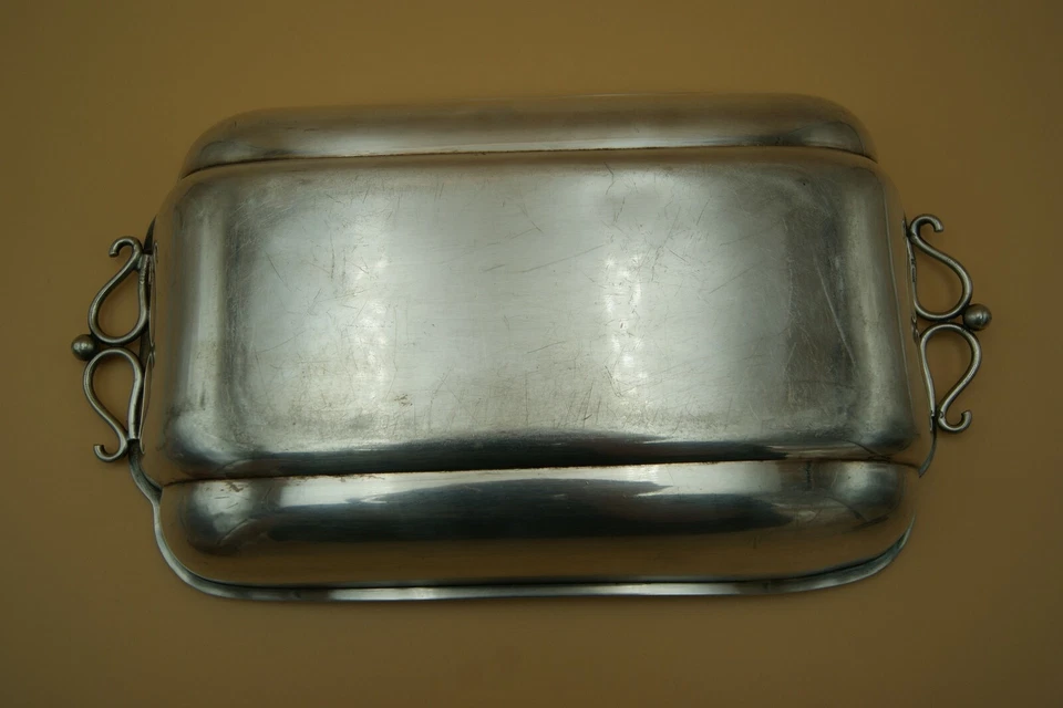 BANDEJA RECTANGULAR PEQUEÑA CHRISTOFLE GALLIA PLATEADA ART DECO FRANCIA y.1935 Foto 4 de 4