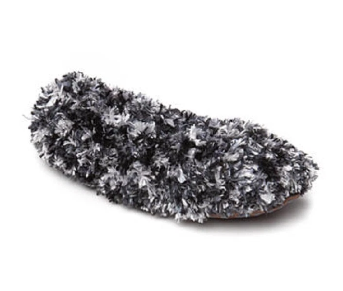 Calcetines deportivos HUE para mujer Thunder jaspeados negros con tono plumoso U15939 Foto 2 de 3