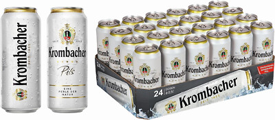Krombacher Pils   Frischer Genuss! 24 x 0,5 l Palette Dosenbier  | 4,8 % vol.