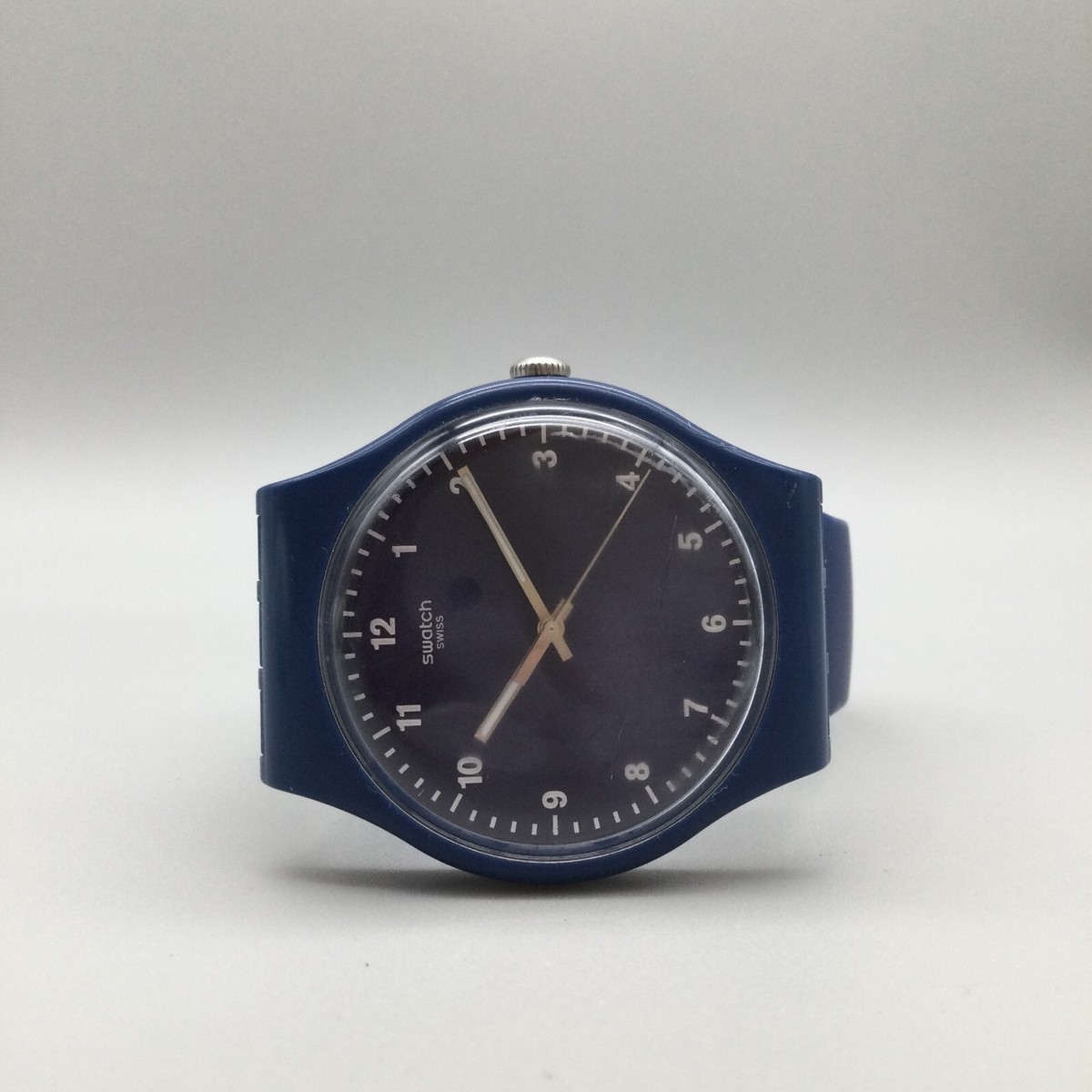 Swatch Mono Blue Watch Men 41mm SUON116 Swiss Made New 