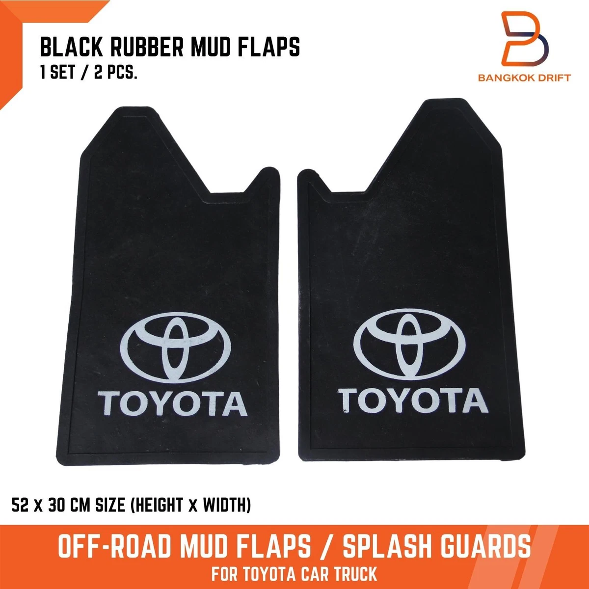 TOYOTA 4WD 4X4 OFF ROAD MUD FLAPS SPLASH GUARDS USE FOR CAR TRUCK