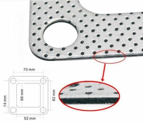 Turbo Flange gasket T4 3 Layer Carbon Metallic Composites Australian Stocked - Picture 2 of 2