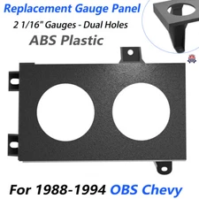 For 88-94 OBS Chevy Radio Replacement Gauge Panel Trim Mount - 2 1/16" Gauges