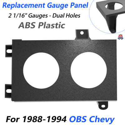For 88-94 OBS Chevy Radio Replacement Gauge Panel Trim Mount - 2 1/16'' Gauges