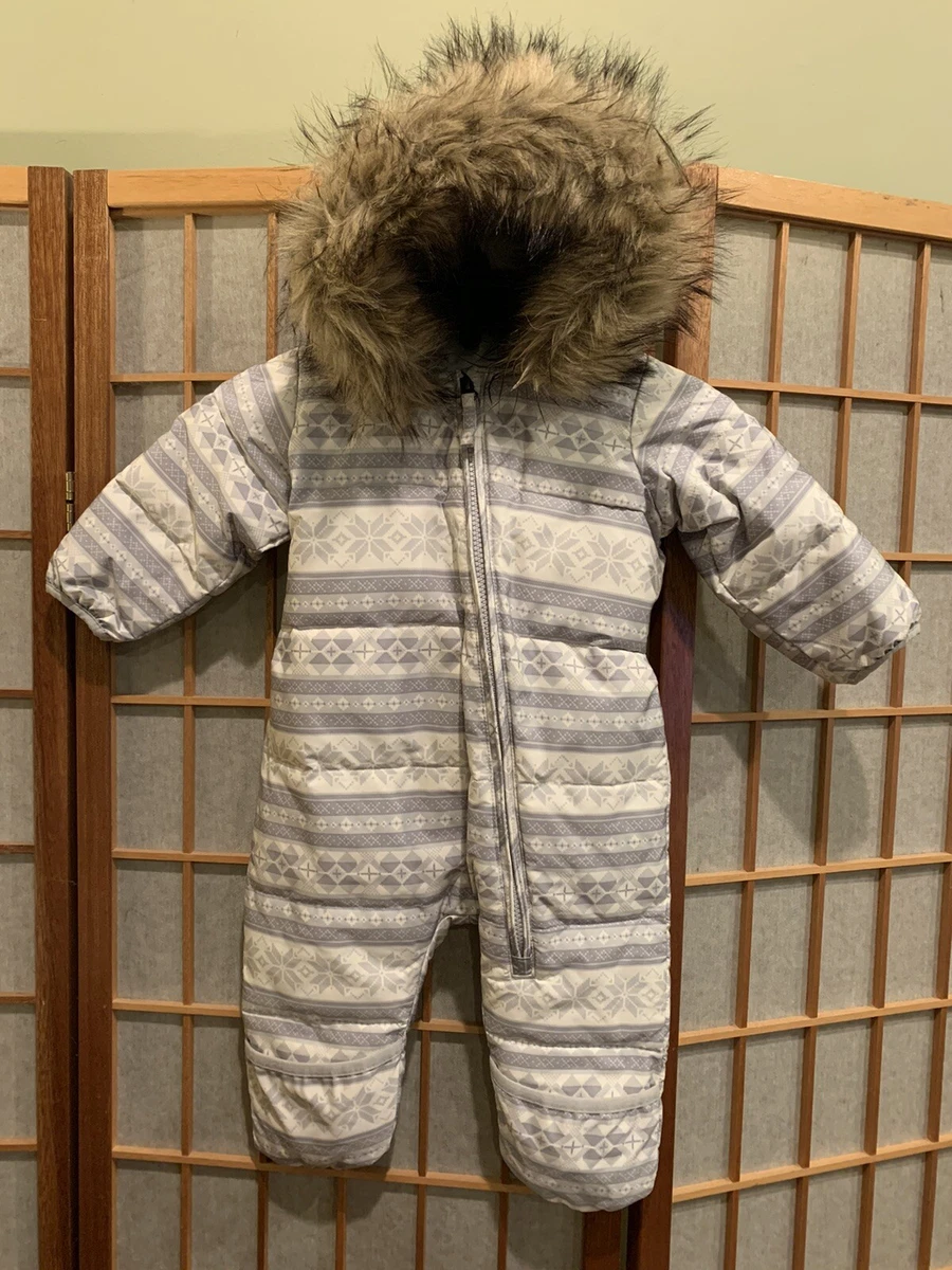 Lands End Infant Baby Winter Snowsuit 3 6 Months 12 18lbs 25 27
