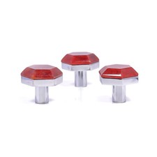 Handmade Strawberry Quartz Gemstone Knob –Hexagon Drawer Pull | Elegant Handle