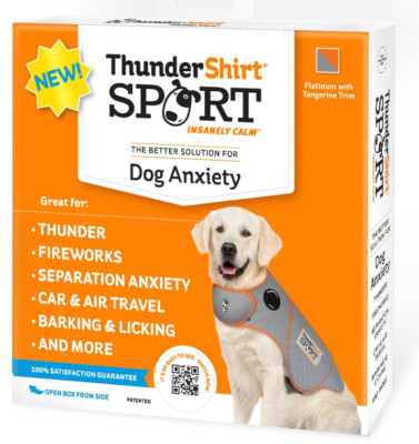 ThunderShirt for Dogs, XXS, Platinum Sport - Dog Anxiety Relief Calming Vest