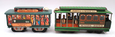 2 Tin Litho Friction San Fran Cable Car Powell Mason Sts Municipal Railway