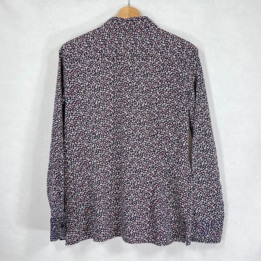 Talbots Floral Form Fitting Button Down Shirt Dit… - image 3