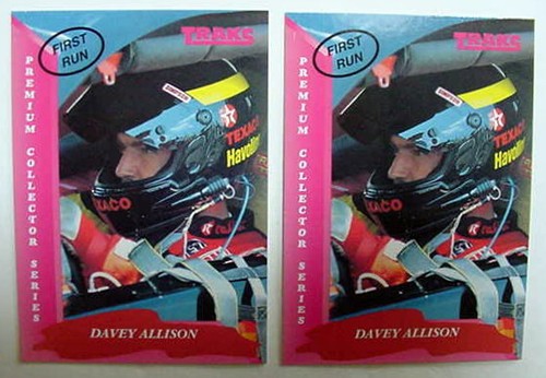 1993 TRAKS DAVEY ALLISON 9 CARD LOT # 28 & #127 TEXACO HAVOLINE FIRST RUN - Picture 6 of 11