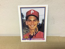 Mike Lieberthal Autographed Card - 1991 Bowman Baseball - Philadelphia Phillies