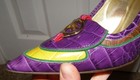 FINAL SALE New ETRO Multicolor Crocodile Pumps Leather Paisley‎ GOLD PEGASUS 8.5 — photo 8