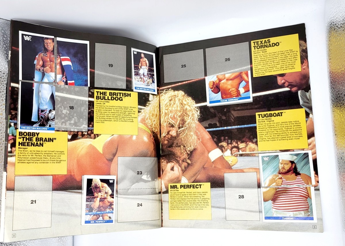 1991 WWF Superstars シール アルバム 新品未開封 1991 WWF Superstars
