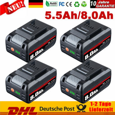 2X 8,0Ah 5,5Ah Ersatzakku Für Einhell Akku 18V Power X-Change Lithium PXC LED