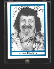 34  CAPTAIN LOU ALBANO  signed 1991  IMAGINE LEGENDS Wrestling Card w/COA