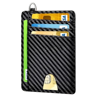 Schlanke minimalistische Geldbörse vorne Tasche Geldbörse RFID-blockierend Kreditkartenhalter