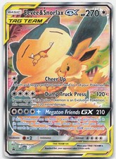 Eevee & Snorlax GX Promo SM Promos SMP Colorless Holofoil SM169  MP