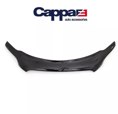 CAPPAFE Bonnet Protector Bug Guard Front Solid Black Acrylic For Audi Q7 2005-15