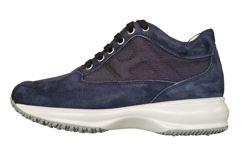 HOGAN women's shoes interactive leather HXW00N00E1ZFI72318 blue - Imagen 5 de 6
