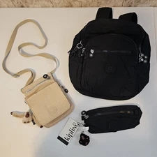 Kipling Seoul SmallTablet Backpack Mini Crossbody & Pencil Holder Lot Of 3