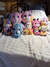 Lot If 6 Care Bears Plush Stuffed Animals