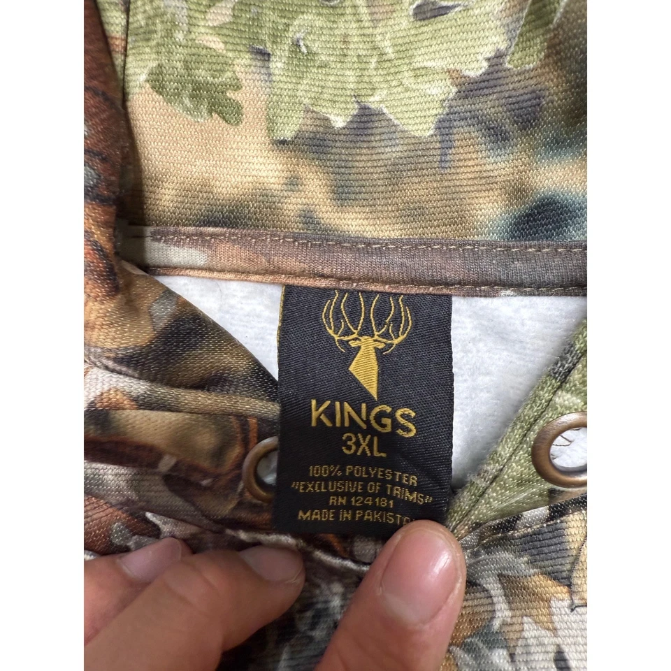 King's Desert Camouflage Hoodie & Cargo Pants Set Men's Outdoor Hunting Gear XXL - Image 4 of 4