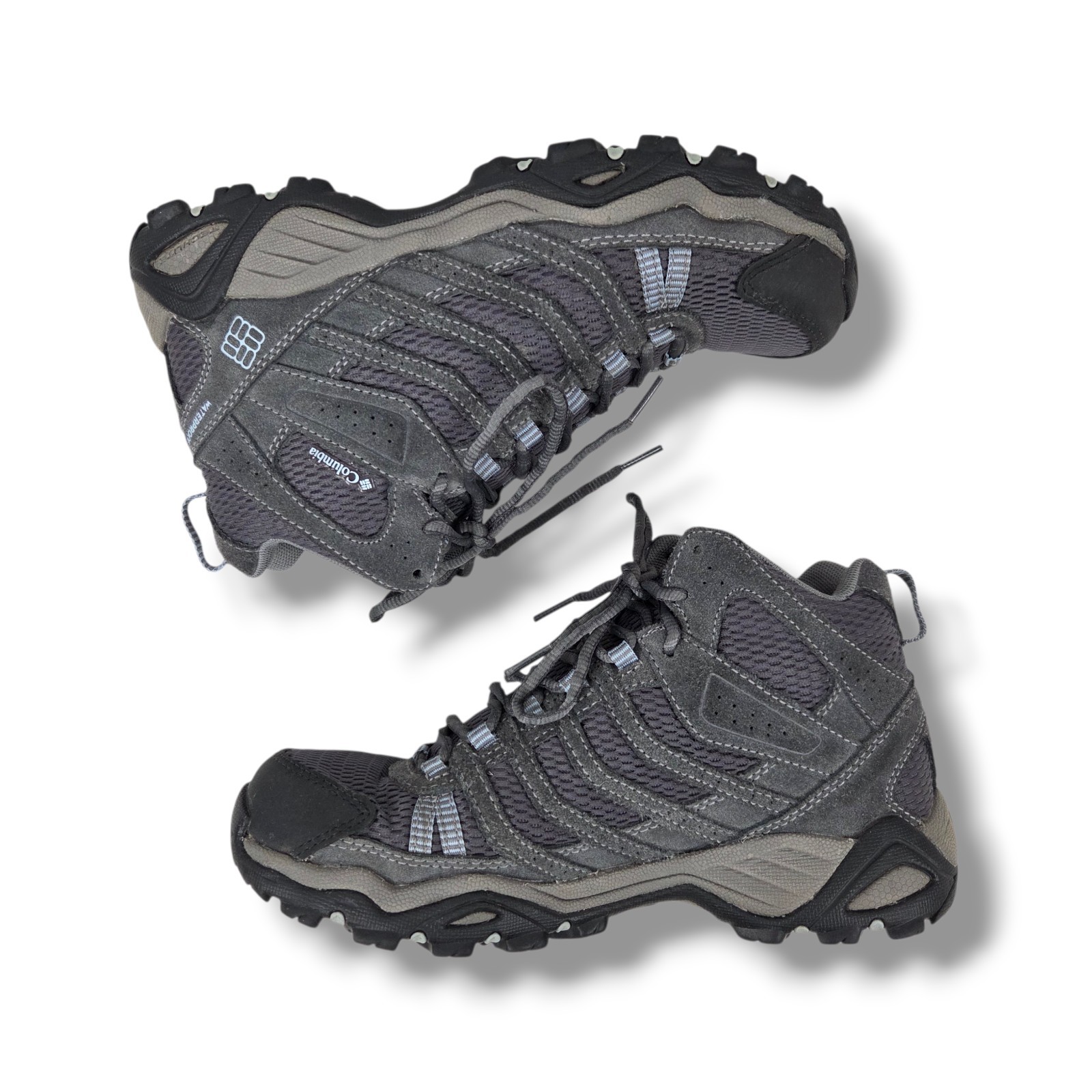 Columbia Hiking Boots Womans Size 7.5 Techlite Omni-Grip Waterproof Non-Marking-image