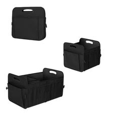 Large 72L Capacity Foldable Car Trunk Organizer Storage Box with Oxford Fabric