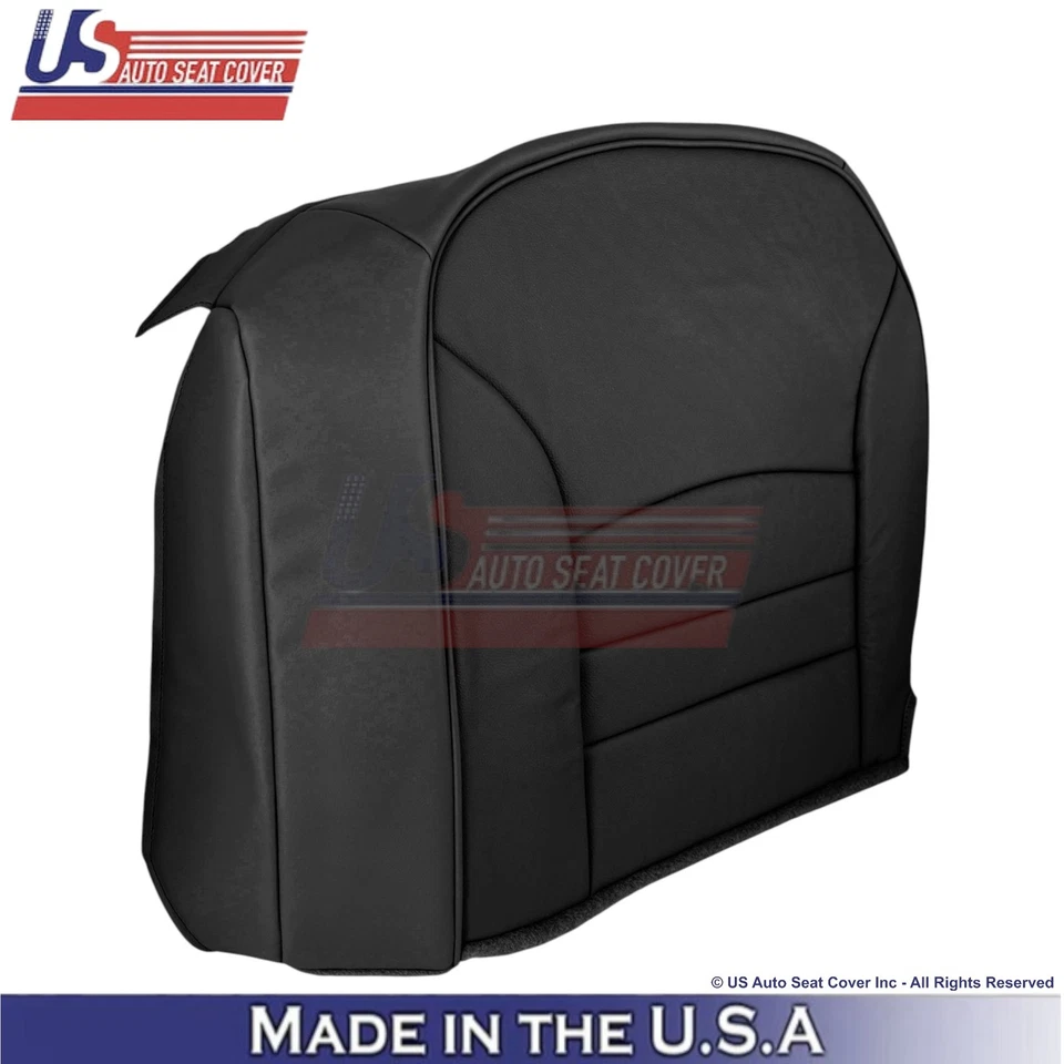 Fundas de asiento del lado del conductor negras para Ford Crown Victoria 2000-2002 de cuero sintético Foto 4 de 4