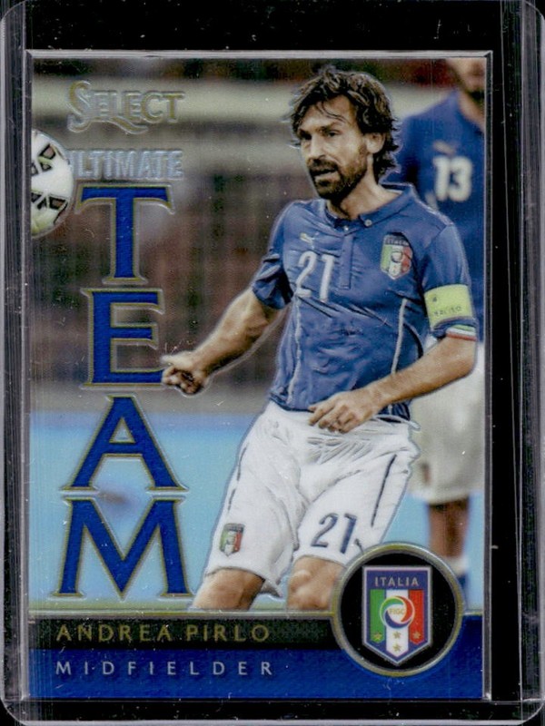 2015 Panini Select Andrea Pirlo Ultimate Team Blue Prizm #/299 Italy