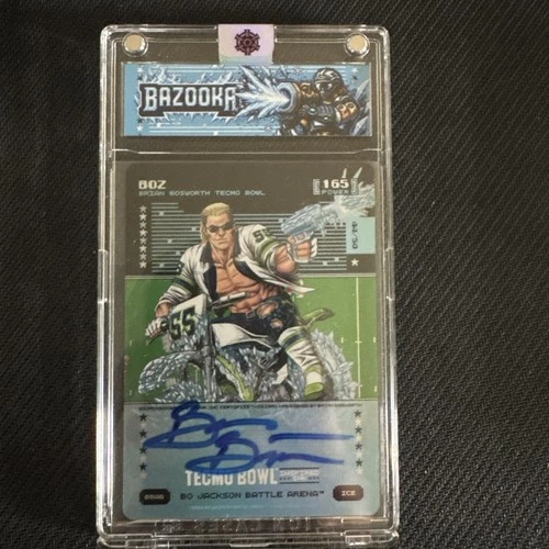 2026 Bo Jackson Battle Arena Tecmo Boz Ice Auto /50 Power 165 Brian Bosworth