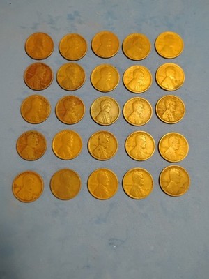 1918 Lincoln Wheat Cent 1/2 Roll