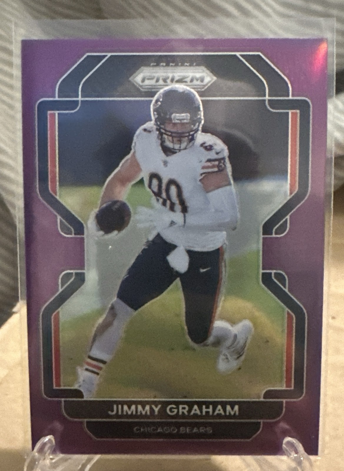 2021 Panini Prizm - Jimmy Graham #159 Purple Prizm /125