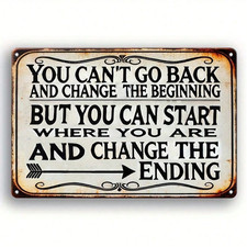 Motivational Sign Aluminum Metal 8"x12" Garage Man Cave Rock Concert Home Bar