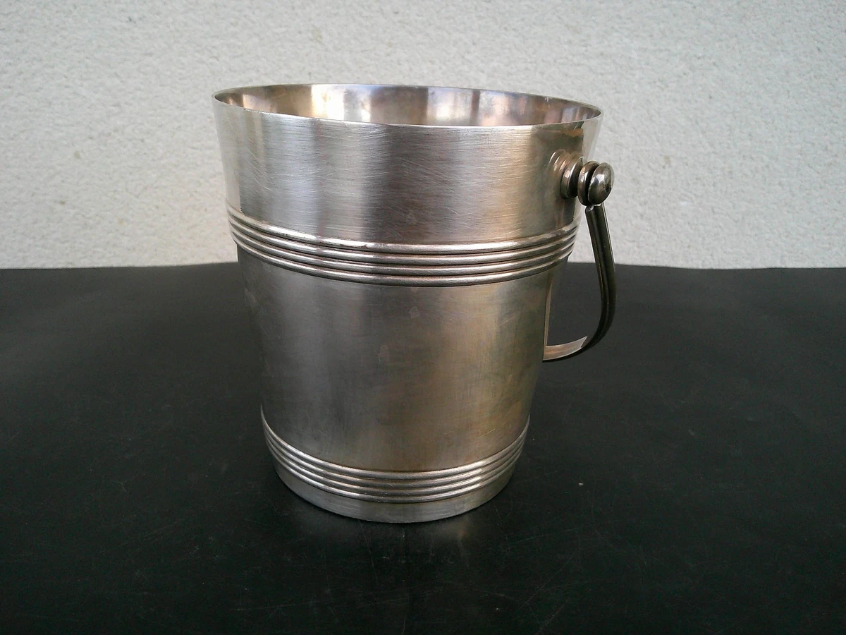 Antique seau à vin et rafraîchisseur en métal argenté victorien avec urne à glac