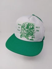 Vtg Unkown Golf Tournament 1984 1st Annual Snapback Trucker Hat Mesh Back Cap