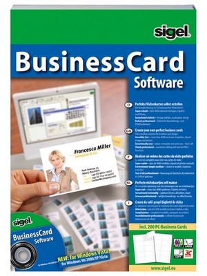 sigel BusinessCard Software ''Deutsch'' für Visitenkarten