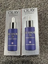 New Lot Of 2 Olay Retinol 24 Max Peptides Night Smoothing Serum 1.3ozx2 Renew