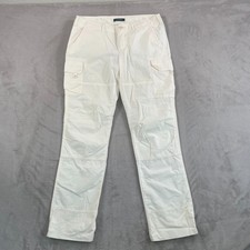 Lauren Ralph Lauren Paratrooper Cargo Pants Women 8 34x32 Ivory Military NWOT