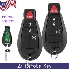 2 For 2013 - 2018 2019 Dodge Ram 1500 2500 3500 Remote Control Key Fob Gq4-53t
