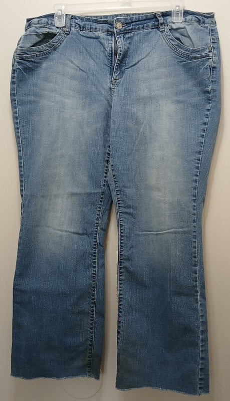 Just My Size Jeans 42" X 29" w/ Butterflies