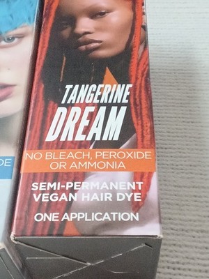 3 BOTTLES OF BLEACH LONDON HAIR DYE,  TANGERINE AND 1 THE BIG PINK