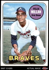 1969 Topps #210 Felix Millan Braves 7 - NM