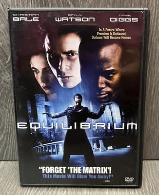 Equilibrium DVD Christian Bale Taye Diggs Emily Watson Sci-Fi Action Movie 2002