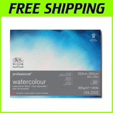 Artist Grade Hot Press Watercolor Paper 9x12 - 20 Sheets