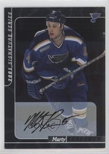 2000-01 ITG Be A Player Signature Series Auto Marty Reasoner #61 Auto 7ez